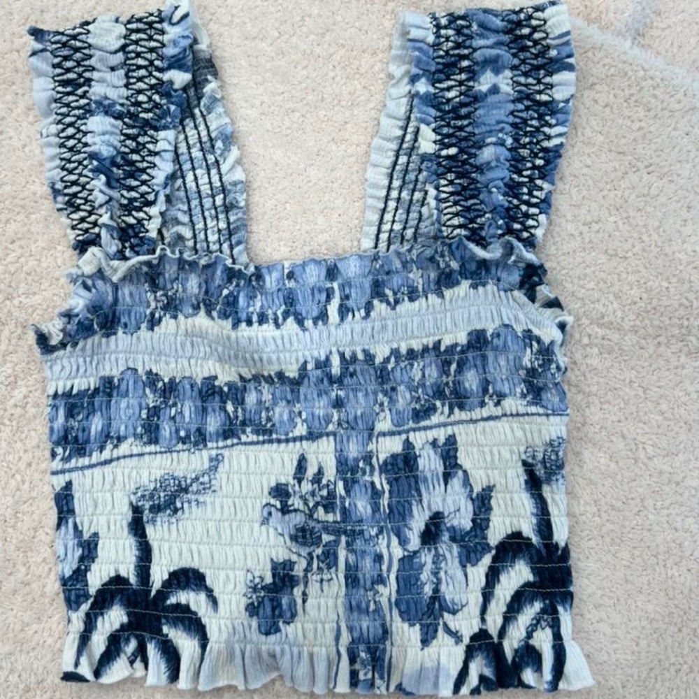 Urban outfitters blue and white tank top.